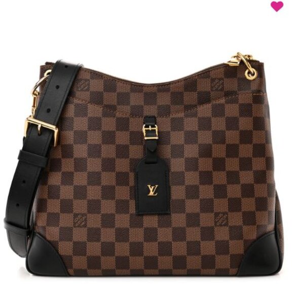 Authentic Louis Vuitton Damier Ebene Odeon MM Black - Picture 1 of 15